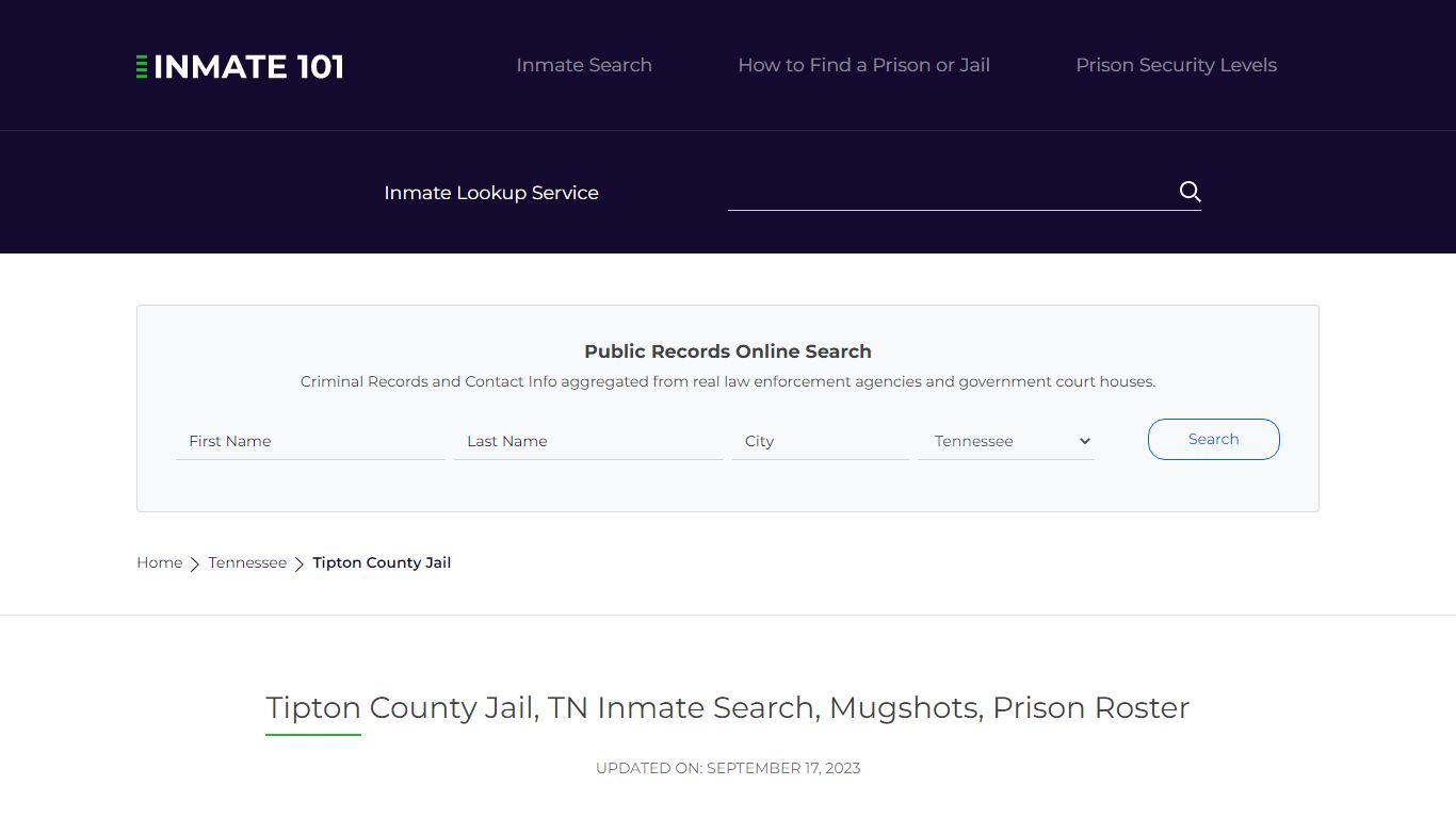 Tipton County Jail, TN Inmate Search, Mugshots, Prison Roster